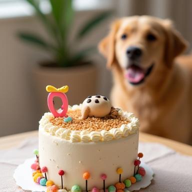 犬用のデコレーションケーキ